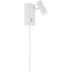 Nordlux LED Wandlamp Omar Wit 3.2W 320lm 41D - 827 Zeer Warm Wit | Dimbaar - Kantelbaar