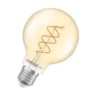 Osram Vintage 1906 LED E27 Globe Filament Twist Goud 8W 806lm - 922 Zeer Warm Wit | Beste Kleurweergave - Dimbaar - Vervangt 60W